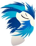  abstract alpha_channel blue_hair bust ears_back equine eyes_closed female friendship_is_magic fur hair horn long_hair mammal my_little_pony plain_background rariedash solo transparent_background two_tone_hair unicorn vector vinyl_scratch_(mlp) white_fur 