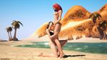  2014 3d balls beach blood_elf breasts dickgirl elf ellowas erection fellatio female hair intersex licking nipples not_furry nude oral oral_sex penis pointy_ears pussy seaside sex tongue video_games warcraft widescreen world_of_warcraft 