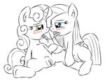  blue_eyes blush cub duo equine female feral friendship_is_magic green_eyes hair half-closed_eyes horn horse jcoshooves lesbian mammal my_little_pony open_mouth pinkamena_(mlp) pinkie_pie_(mlp) pony pussy pussy_juice saliva sitting spread_legs spreading sweetie_belle_(mlp) tongue unicorn young 