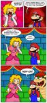  clothing collar comic dialog english_text facial_hair fangs gabasonian human humor koopa mammal mario mario_bros nintendo princess_peach scalie text video_games 