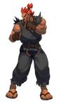  animated animated_png arnold_tsang beads dark_skin dark_skinned_male dougi fighting_stance fingerless_gloves full_body gloves gouki male_focus muscle no_pupils official_style prayer_beads red_eyes red_hair rope sandals solo street_fighter street_fighter_iii_(series) toes topknot transparent_background 