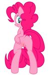  anus blue_eyes butt equine female friendship_is_magic fur hair horse looking_back mammal my_little_pony pink_fur pink_hair pinkie_pie_(mlp) plain_background pony presenting pussy smile solo standing white_background zat 