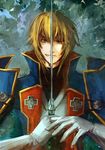  blazblue blonde_hair blue_eyes dual_persona hideki jin_kisaragi sword weapon yukianesa 