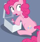  animated blue_eyes box cutie_mark equine female feral friendship_is_magic hair horse mammal masemj mindfuck my_little_pony open_mouth pink_hair pinkie_pie_(mlp) pony recursion sitting surprise 