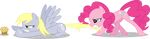 alpha_channel derpy_hooves_(mlp) equine female feral friendship_is_magic hi_res horse mammal masemj my_little_pony pegasus pinkie_pie_(mlp) pony wings 