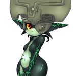  belly colorized helmet imp looking_at_viewer mato_spectoru midna multicolored multicolored_skin navel neon_trim no_nipples no_pussy nude one_eye_covered plump red_eyes solo the_legend_of_zelda the_legend_of_zelda:_twilight_princess two-tone_skin yellow_sclera 