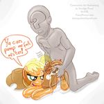  anon applejack_(mlp) balloon cum cum_inside cum_on_penis equine erection female friendship_is_magic hat horse human interspecies male mammal my_little_pony penis pony sex_toy sketch smudge_proof straight vaginal 