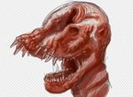  blood creepy gore horror human mammal monster mutant nightmare_fuel open_mouth plain_background teeth transformation what what_has_science_done 