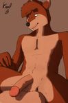  adult anthro artwork balls cevelt erection faceless_male gay humanoid_penis invalid_tag male mammal nude penis plain_background pornography rodent smile solo squirrel 