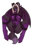 alpha_channel anthro black_nipples black_skin blonde_hair bound breasts cum cumshot dragon erection hair herm hindpaw horn intersex knot looking_at_viewer nipples orgasm paws penis plain_background purple_eyes purple_nose purple_skin pussy reptile rope scalie short_hair sitting smile solo spread_legs spreading teil thighs transparent_background wings 