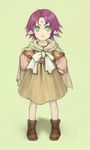  :&lt; ahoge asa321 cape dress fa facial_mark fire_emblem fire_emblem:_fuuin_no_tsurugi forehead_mark green_eyes lowres mamkute pointy_ears purple_hair short_hair solo 