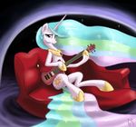  cutie_mark equine female friendship_is_magic gsphere guitar horn horse mammal my_little_pony pony princess_celestia_(mlp) sofa solo winged_unicorn wings 