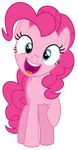  absurd_res alpha_channel blue_eyes equine female friendship_is_magic hair hi_res horse looking_at_viewer mammal masemj my_little_pony open_mouth pink_hair pinkie_pie_(mlp) pony smile solo 