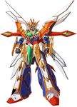  glowing_eyes gundam highres king_shuffle mecha no_humans sd_gundam sd_gundam_gaiden shingo_(picturepuzzle) simple_background solo white_background 