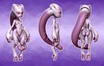  breasts butt digitigrade female mega_evolution mega_mewtwo_y mewtwo nightmare_fuel nintendo pok&#233;mon pok&eacute;mon pussy red_eyes slocik small_breasts solo this_isnt_even_my_final_form video_games what_has_science_done wide_hips 