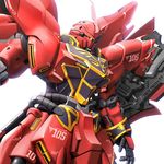  gundam_unicorn mecha no_humans shield simple_background sinanju solo zb 