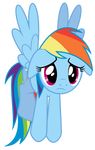  absurd_res alpha_channel equine female feral friendship_is_magic hair hi_res horse mammal masemj multi-colored_hair my_little_pony pegasus pink_eyes pony rainbow_dash_(mlp) rainbow_hair solo wings 