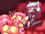  bent_over butt coco_pomel_(mlp) coco_pommel_(mlp) cunnilingus cutie_mark duo equine eyes_closed female feral fluttershy_(mlp) friendship_is_magic horse lesbian licking lying mammal mrfatcakes my_little_pony on_back oral oral_sex pegasus pony pussy raised_tail sex tongue vaginal wings 