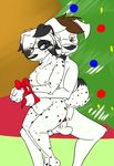  artemis_the_dusky artemis_the_dusky_(character) balls bdsm bondage bound breasts canine christmas christmas_time cuddling dalmatian dog female holiday holidays hybrid male mammal nude oddy oddy_(character) penis pregnant straight xpfoddball xpfoddball_(artist) 