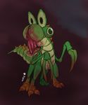  blood_on_face bug fusion highres insect mario_(series) monster no_humans solo super_mario_bros. tail wide_mouth_ink yoshi 