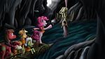  apple_bloom_(mlp) applejack_(mlp) bat_pony big_macintosh_(mlp) black_eyes blonde_hair boat bow camera cave closed_mouth cutie_mark equine eye_contact family fangs female feral flutterbat_(mlp) fluttershy_(mlp) freckles friendship_is_magic fur granny_smith_(mlp) green_fur grey_hair group hair hanging hat hi_res hooves horse klystron2010 life_jacket long_hair male mammal mane my_little_pony open_mouth orange_fur orange_hair pink_fur pink_hair pinkie_pie_(mlp) pony red_eyes red_fur red_hair river shaded short_hair sibling smile spread_wings stalactite standing teeth tongue upside_down vehicle vines water wings wrinkles yellow_fur 