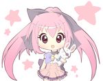  bunny chibi dress happy long_hair magical_charming! md5_mismatch orietta_chrono_istarica_ginasteele pink_hair purple_eyes ribbon twintails very_long_hair 