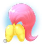  anus butt cutie_mark equine female feral fluttershy_(mlp) friendship_is_magic fur hair horse mammal my_little_pony northernsprint pink_hair pony presenting presenting_hindquarters puffy_anus pussy raised_tail solo yellow_fur 