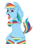  anthro anthrofied bikini clothed clothing equine female friendship_is_magic hair horse invalid_tag legwear looking_at_viewer mammal multi-colored_hair my_little_pony navel open open_mouth pink_eyes plain_background pony rainbow_dash_(mlp) rainbow_hair skimpy socks solo stockings swimsuit tongue tongue_out transparent_background 