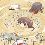  admiral_(kantai_collection) akagi_(kantai_collection) bad_id bad_twitter_id black_eyes blush brown_hair chibi commentary_request grey_hair hat kaga_(kantai_collection) kantai_collection long_hair lowres multiple_girls rebecca_(keinelove) ribbon short_hair shoukaku_(kantai_collection) side_ponytail silver_hair translation_request twintails whirlpool zuikaku_(kantai_collection) 