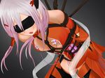  1girl bdsm blindfold bondage bound breasts censored convenient_censoring crotch_rope egg_vibrator gradient gradient_background guilty_crown long_hair nipple_vibrator nipples open_clothes pink_hair rope shibari simple_background solo vibrator yuzuriha_inori 