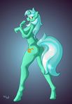  amber_eyes anthro big_breasts breasts cutie_mark equine female friendship_is_magic fuf hair horn horse lyra_(mlp) lyra_heartstrings_(mlp) mammal my_little_pony nude pony side_boob solo two_tone_hair unicorn 