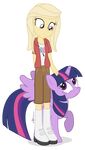  blonde_hair brown_eyes clothed clothing cutie_mark dm29 duo equestria_girls equine female friendship_is_magic fur hair horn horse mammal my_little_pony pony purple_eyes purple_fur tara_strong tara_strong_(eg) twilight_sparkle_(mlp) two_tone_hair vector winged_unicorn wings 