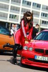  car cherry cherry_(character) eyeshadow female fursuit hair kiwikig long_hair looking_at_viewer makeup mammal photo real winfox 