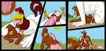  anal anus avian big_penis bird chicken comic foghorn_leghorn gaping gaping_anus gay hawk henry_the_hawk looney_tunes male penis rooster size_difference warner_brothers zenu 