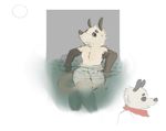  female mammal marsupial nude opossum poppy_opossum poppy_opossum_(character) sitting solo swimming water 