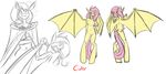  anthro anthrofied bat_wings cutie_mark equine fangs female flutterbat_(mlp) fluttershy_(mlp) friendship_is_magic frumplechuck hair horse looking_at_viewer mammal my_little_pony nude pink_hair plain_background pony pussy sketch solo standing tongue tongue_out vampire white_background wings 