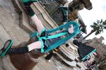  cosplay hatsune_miku kigurumi mask photo vocaloid zentai 