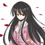  bad_id bad_pixiv_id black_hair hiharo houraisan_kaguya long_hair red_eyes solo touhou 