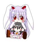  animal_ears bunny_ears character_doll chibi doll eku inaba_tewi reisen_udongein_inaba solo touhou 