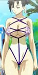  bakuretsu_tenshi breasts cleavage large_breasts screencap sei_(bakuretsu_tenshi) solo swimsuit 