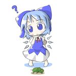  ? aoblue barefoot blue_eyes blue_hair chibi cirno frog mating sex short_hair solo touhou wings 