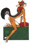  absurd_res anthro black-backed_jackal breasts butt canine female heels hi_res jackal looking_at_viewer mammal nude pinup pose solo terrie_smith 