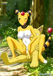  anthro anthrofied balls bbmbbf blush breasts cum duo female forest hypno male nintendo nipples nude one_eye_closed palcomix penetration penis pok&#233;mon pok&eacute;mon pokepornlive pussy raised_tail sex sitting spread_legs spreading straight tree vaginal vaginal_penetration video_games wink 