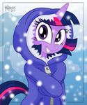  equine female friendship_is_magic fur hair hood horn horse jacket killryde looking_at_viewer mammal multi-colored_hair my_little_pony outside pony purple_eyes purple_hair smile snow snowing tree twilight_sparkle_(mlp) unicorn 