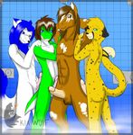  butt cheetah equine erection feline gay geoff_(yoshi) grinding horse kia_wolf liox looking_at_viewer male mammal mario_bros nintendo nude penis shower sled_(sledmetodeath) video_games yoshi zach_(gamerfox) 