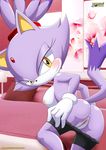  bbmbbf blaze_the_cat blush breasts butt cat clothing feline female hair invalid_tag looking_at_viewer looking_back mammal mobius_unleashed presenting presenting_hindquarters presenting_pussy pussy sega shorts solo sonic_(series) undressing 