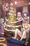  5girls :d :o aqua_eyes aqua_hair arms_up bell black_thighhighs blonde_hair blue_eyes blue_hair blue_necktie blue_skirt blue_socks blunt_bangs box braid breast_pocket brown_eyes brown_hair buttons candy carpet center_frills chair christmas christmas_lights christmas_ornaments christmas_tree clothing_cutout collared_shirt convenient_leg couch detached_sleeves dot_nose dress dutch_angle fang food frilled_shirt frilled_skirt frilled_sleeves frills fur-trimmed_sleeves fur_trim futaba_sana gift gift_box green_eyes green_hair grey_shirt hair_between_eyes hair_ornament hair_ribbon hair_scrunchie handheld_game_console highres holding indoors jewelry kamihama_university_affiliated_school_uniform kneehighs kneeling knees_up layered_sleeves light_particles long_hair long_sleeves looking_at_another looking_at_object low_ponytail low_twintails lying magia_record:_mahou_shoujo_madoka_magica_gaiden magical_girl mahou_shoujo_madoka_magica medium_hair miniskirt mitsuki_felicia multiple_girls nanami_yachiyo neck_ribbon necktie nintendo_switch no_shoes on_back on_couch on_floor open_mouth over-kneehighs parted_lips pennant pink_eyes pink_hair plaid plaid_skirt playing_games pleated_skirt pocket ponytail puffy_sleeves purple_eyes purple_hair purple_ribbon purple_shirt purple_skirt purple_thighhighs reclining red_sailor_collar red_skirt ribbed_sweater ribbon ring sailor_collar sailor_shirt school_uniform scrunchie serafuku shirt short_necktie short_over_long_sleeves short_sleeves shoulder_cutout side_braids side_ponytail sidelocks sitting skirt smile socks standing star_(symbol) string_of_flags striped sweater swept_bangs taka.yana tamaki_iroha thighhighs turtleneck turtleneck_sweater twin_braids twintails twitter_username v-shaped_eyebrows very_long_hair wavy_hair wavy_mouth white_shirt white_socks window wooden_floor worried wrist_cuffs wristband yellow_scrunchie yui_tsuruno zettai_ryouiki 