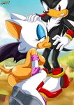  bbmbbf boots breasts butt erection fellatio female hedgehog kneeling male mammal mobius_unleashed nipples oral oral_sex penis pussy rouge_the_bat sega sex shadow_the_hedgehog shoes sonic_(series) standing straight 