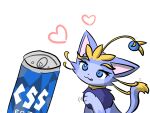 &lt;3 alcohol beer beverage domestic_cat felid feline felis female feral hi_res league_of_legends looking_pleasured mammal riot_games solo yuumi_(lol) yuumisocute