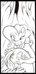  alex_spastic anthro anthrofied black_and_white butt cutie_mark duo equine female friendship_is_magic hair horse mammal monochrome my_little_pony pegasus pinkie_pie_(mlp) pony rainbow_dash_(mlp) tongue tongue_out wings 